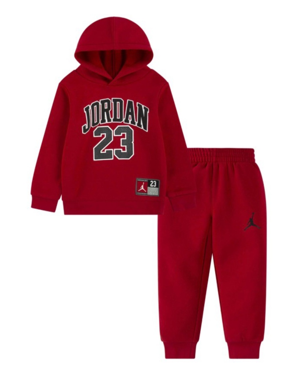 Jordan 23 Kids' 2-Piece Red Hoodie & Sweatpants Set. 4T.